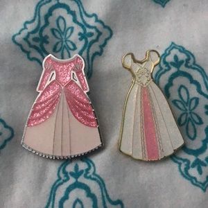 Ariel and Rapunzel dress pins